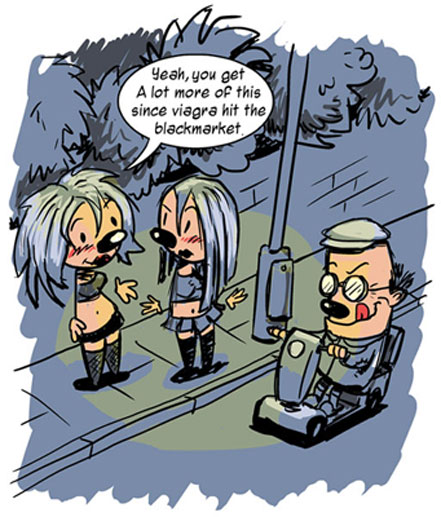 cartoon by Nigel Auchterlounie