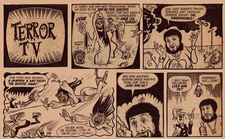 Terror TV comic strip, by Barry Appleby