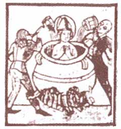 Detail uit de Marteldood van de Heilige Erasmus