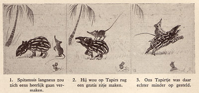 Spitsmuis en Tapir, door H. Verstijnen 1926