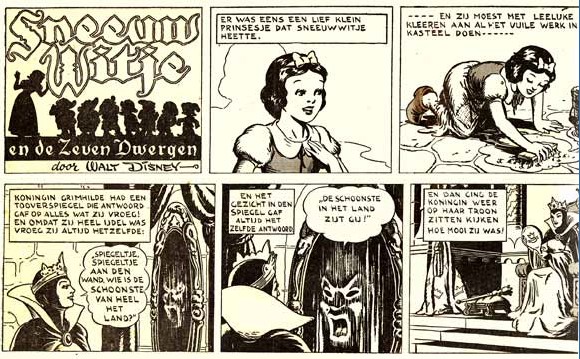 Sneeuwwitje krantenstrip