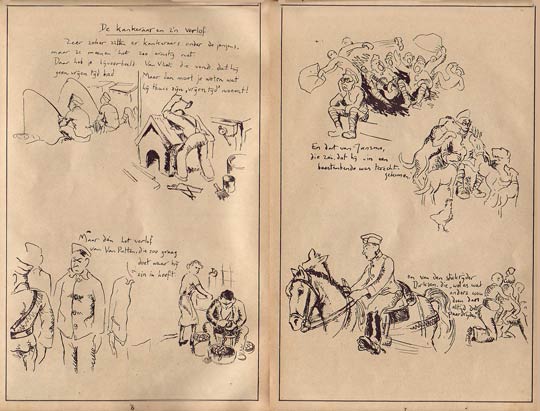 tekenwerk uit Op Wacht (mobilisatie)