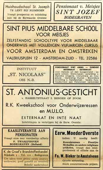 Advertenties uit de KRO Gids