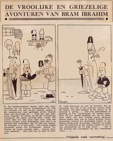 De Vroolijke en Griezelige Avonturen van Bram Ibrahim, door Marten Toonder 1934
