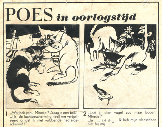 Poes in Oorlogstijd, door Fiep Westendorp