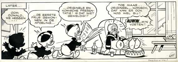 Originele Duck-strook van Carol Voges
