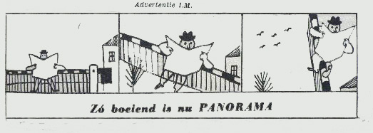Reclame voor Panorama uit 1954