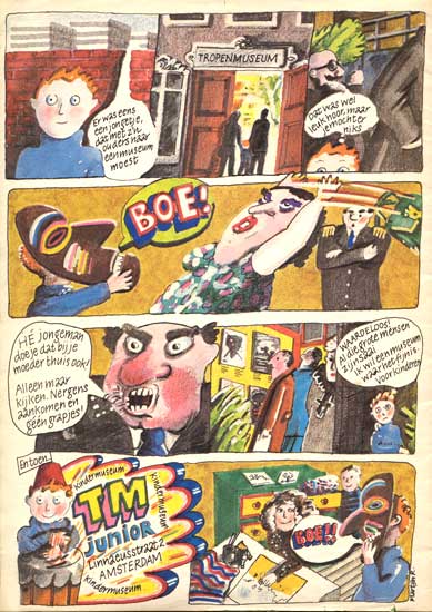 reclame voor het Kindermuseum TM Junior in Amsterdam