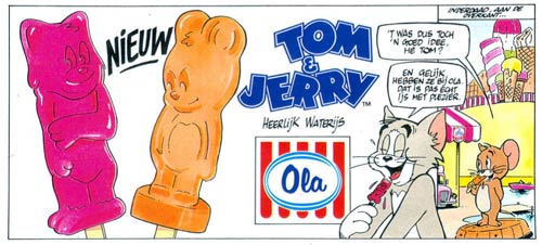 Tom en Jerry strip uit Donald Duck