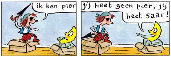 Mik en Saar door Hugo van Look