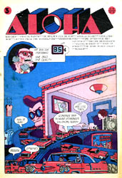 Aloha #3 1973, cover Joost Swarte