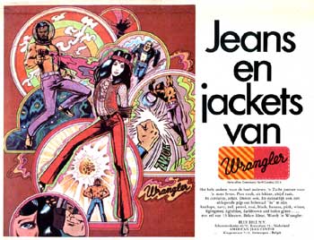 Advertentie voor Wrangler-jeans