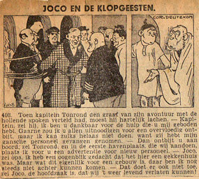 de avonturen van Joco en de Klopgeesten, in het Twentsch Nieuwsblad, door Cor van Deutekom, 1943