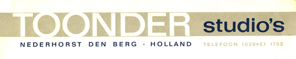 Toonder studio briefhoofd