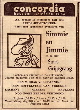 Simmie en Jimmie, advertentiemannen van de Gooi en Eemlander