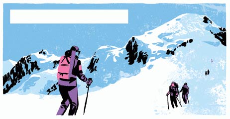 La Cordée du Mont Rose by Olivier Balez