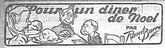 Pour un Diner de Noël, by Raoul Barré