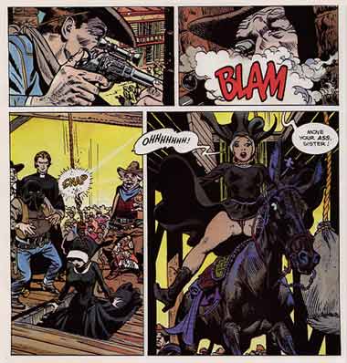 Slim & Nun, by Dan Barry (Penthouse Men's Adventure Comix)