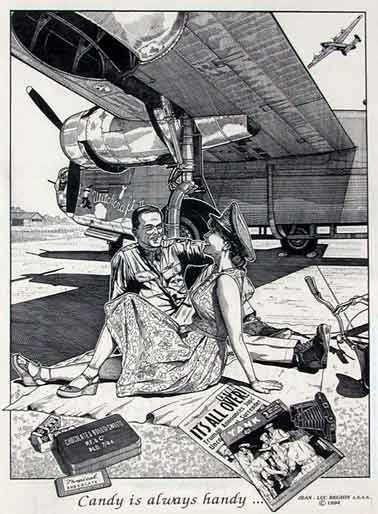 B-24 illustration by Jean-Luc Beghin