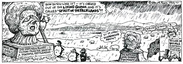 Margaret Thatcher by Steve Bell