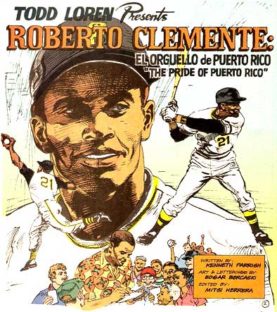 comic about Roberto Clemente by Edgar Bercasio