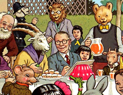 Portrait of Alfred Bestall by John Harrold