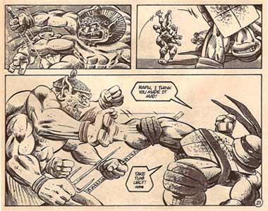 Tales of the Teenage Mutant Ninja Turtles, inks by Ryan Brown