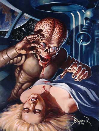 comic art by Frank Brunner