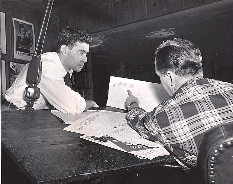 Ray Burns and Alex Raymond, 1950