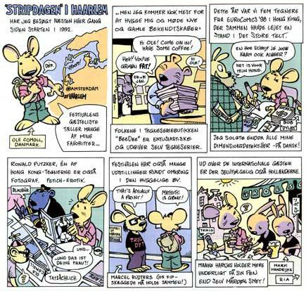 comic about the Stripdagen Haarlem, by Ole Comoll Christensen