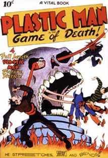 Plastic Man cover, by Jack Cole (1944)