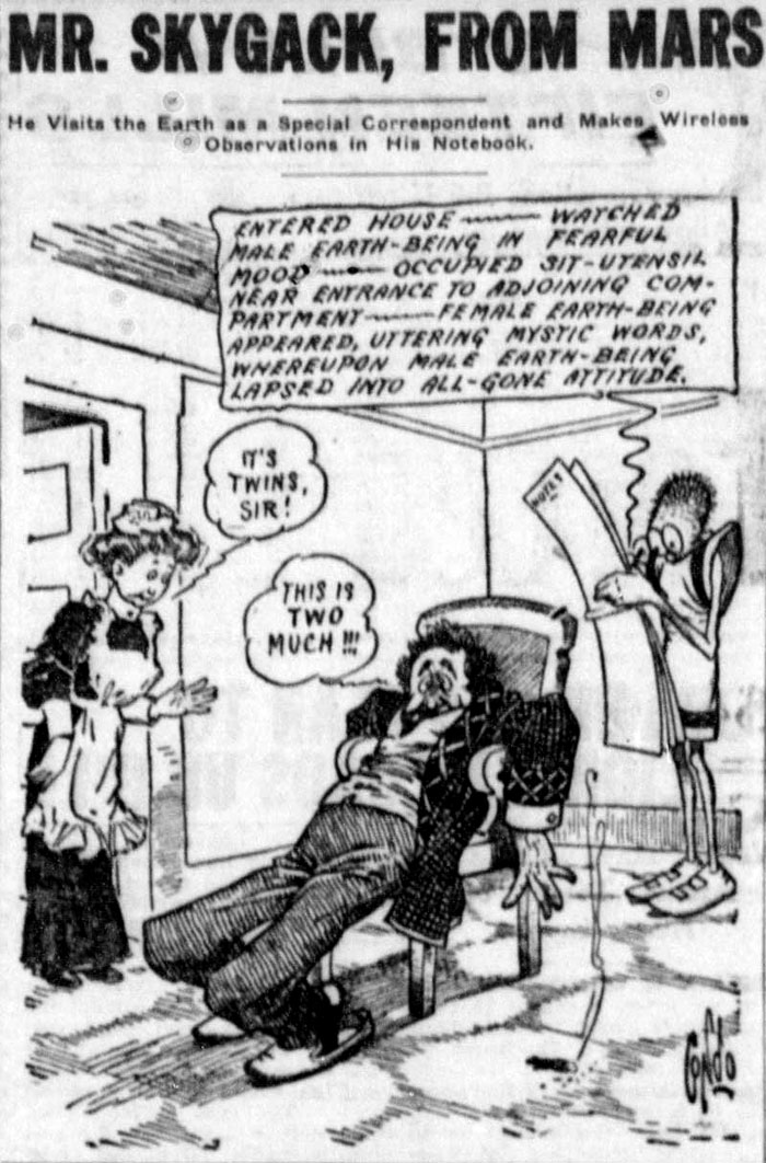 Mr Skygack, from Mars, by A.D. Condo