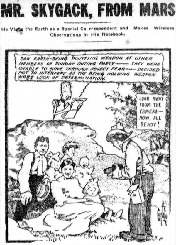 Mr Skygack, from Mars, by A.D. Condo