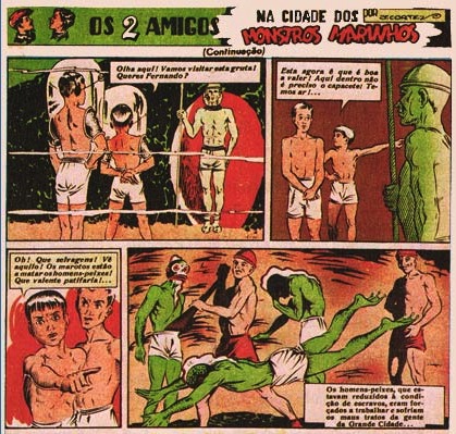 Os 2 Amigos na Cidade Dos Montros Marinhos, by Jayme Cortez (1946)