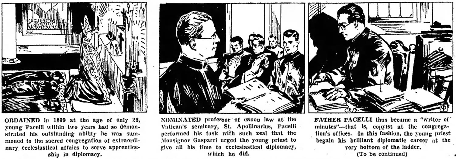 The Life of Pope Pius XII (The Circleville Herald, 6 March 1939)