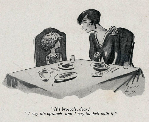 Spinach cartoon by Carl Rose