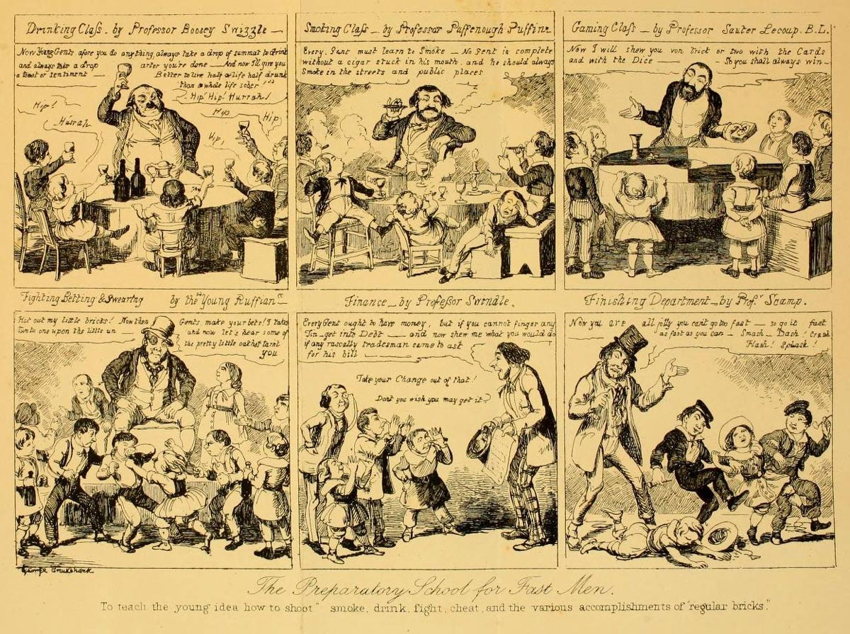 Comic by George Cruikshank