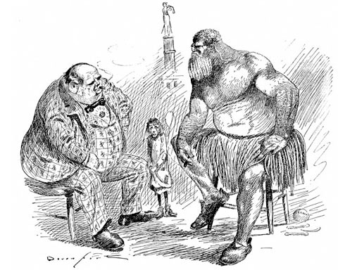 Cartoon by Homer Calvin Davenport