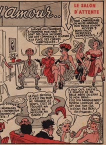 comic art by Jean David (V Magazine 1949)