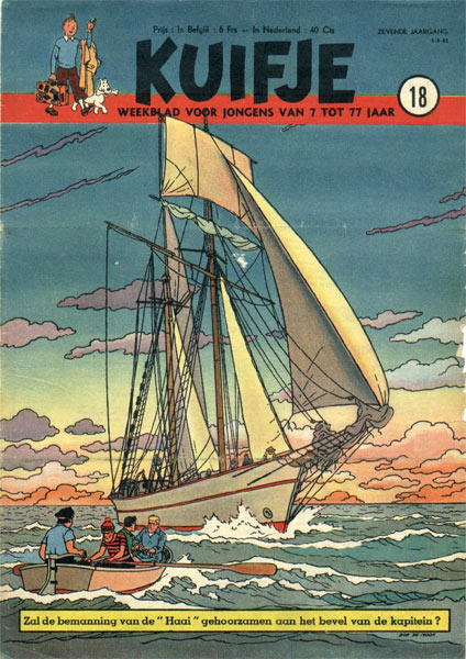 Cover for Tintin by Bob de Moor