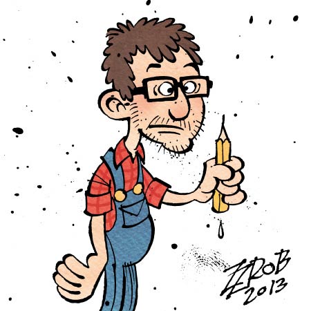 Selfportrait, by Rob Derks