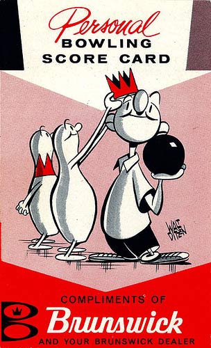 bowling score card by Walt Ditzen