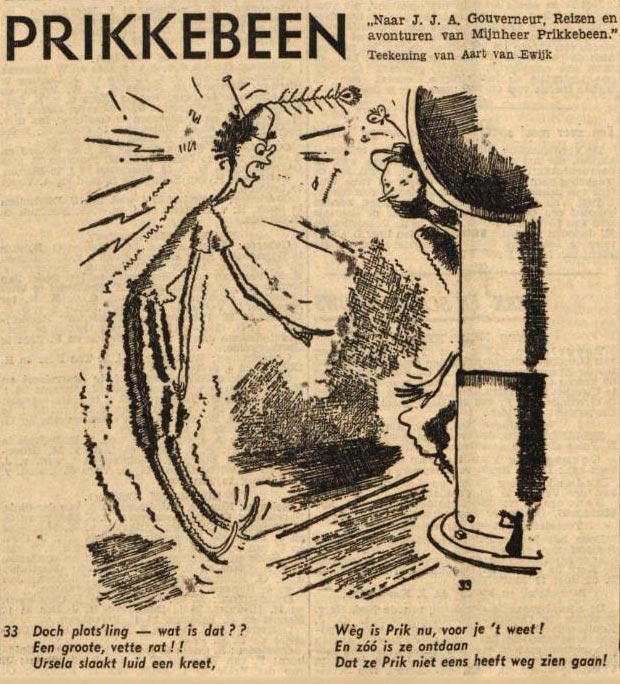 Mijnheer Prikkebeen by Aart van Ewijk