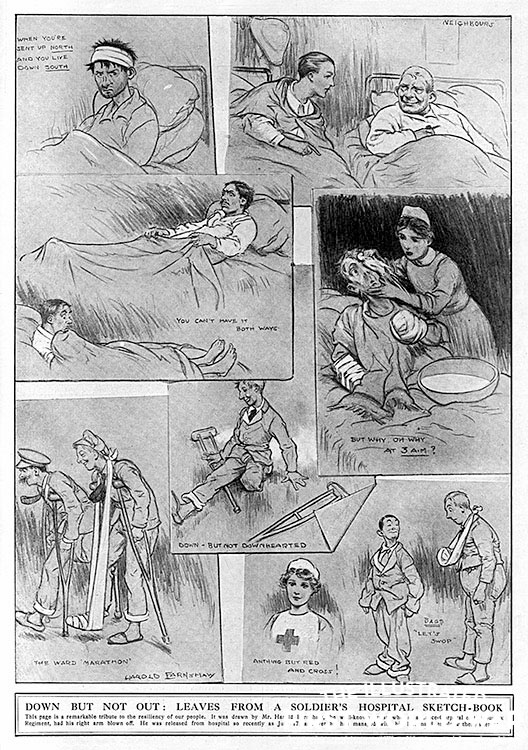 comic from The Graphic, by Harold Farnshaw (1917)