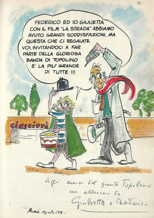 Drawing by Federico Fellini