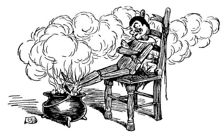 Illustration for Pinocchio by Charles Folkard