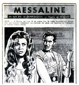 Romance strip for Paris-Jour, by Pierre Frisano