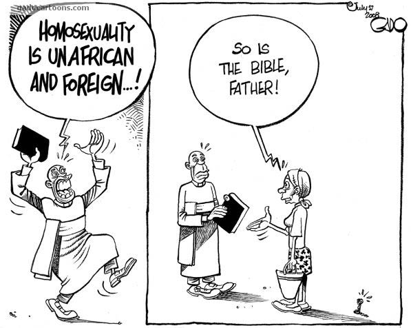 Cartoon starring Wanjiku by Gado