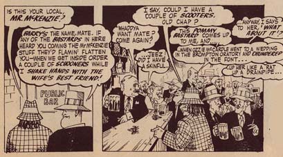 Barry McKenzie, by Nicholas Garland