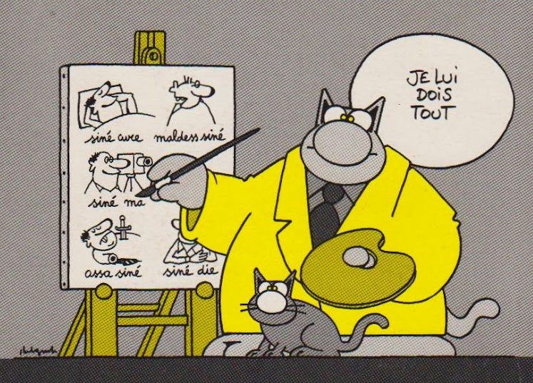 Homage to Siné, by Philippe Geluck